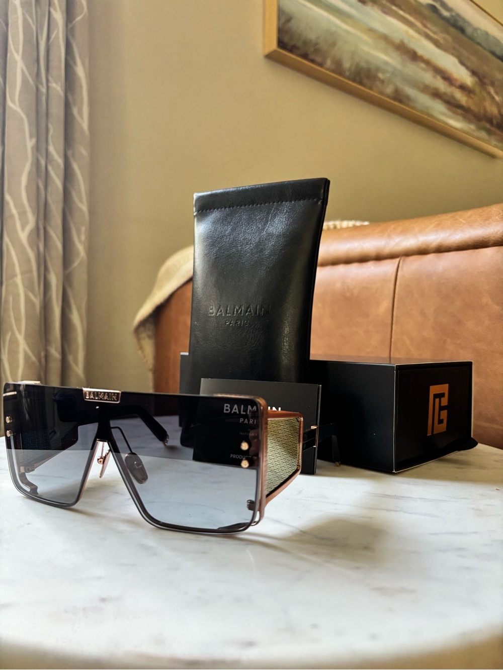NIB Balmain Wonder Boy Limited Edition 365/500 Titanium Sunglasses